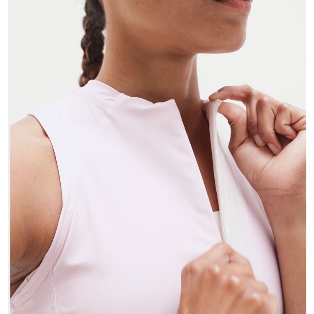 Athleta S Crosstrain Zip Train Shell Pink Small Regular - Picture 7 of 7
